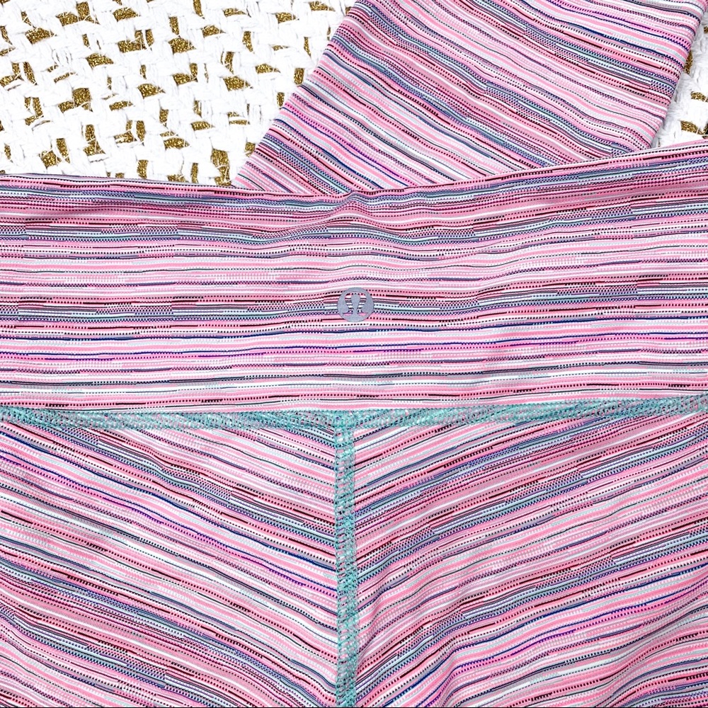 Lululemon Wunder Under Crop III Cyber Stripe Flash - Picture 5 of 8